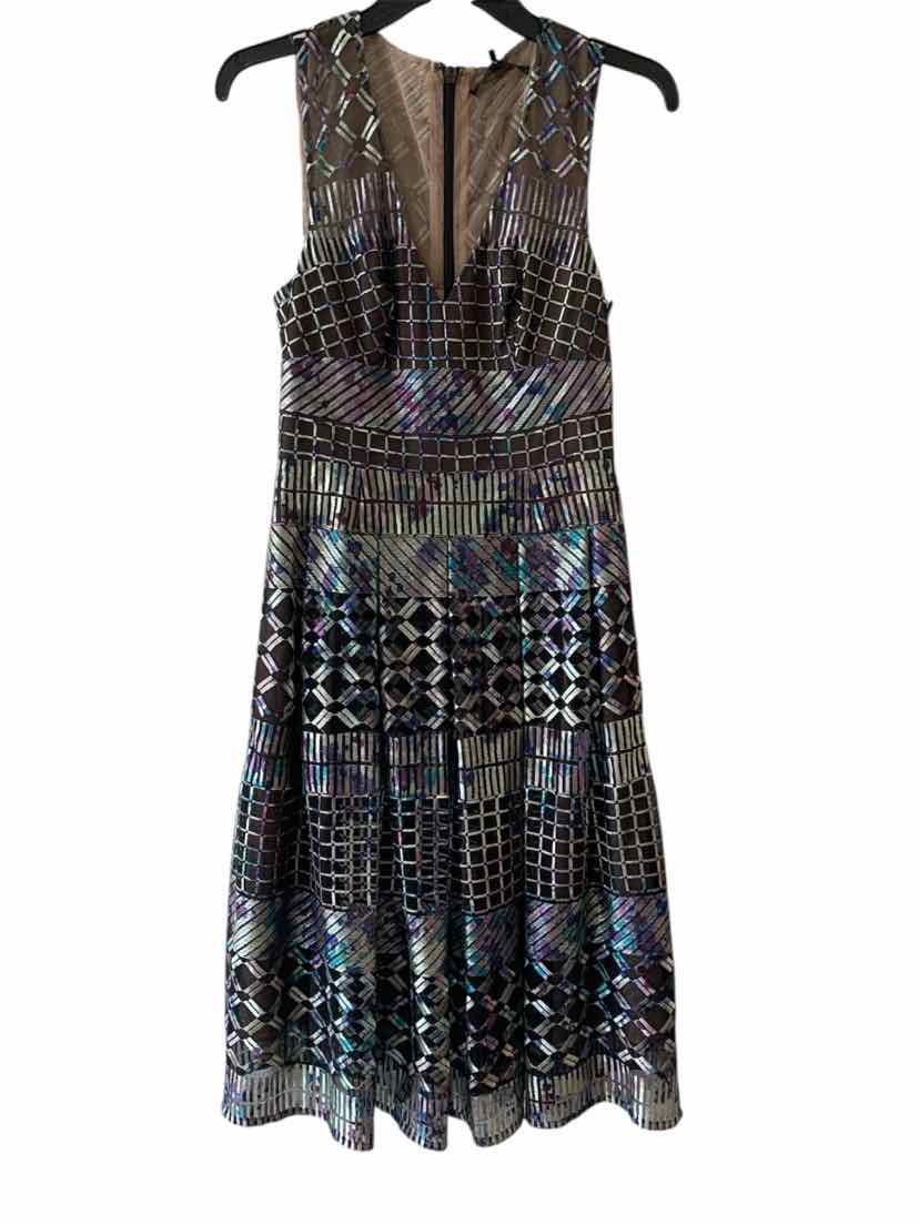 BCBGMax Azria Black Multi Size 4 Dress