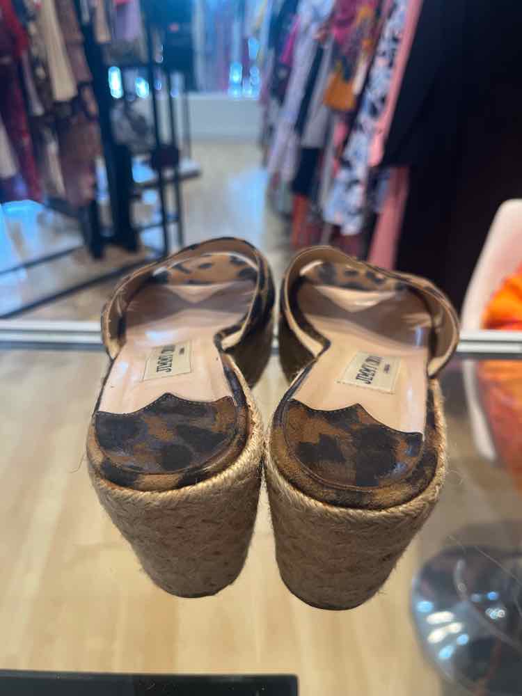 Jimmy Choo beige and leopard print Size 37 Shoes