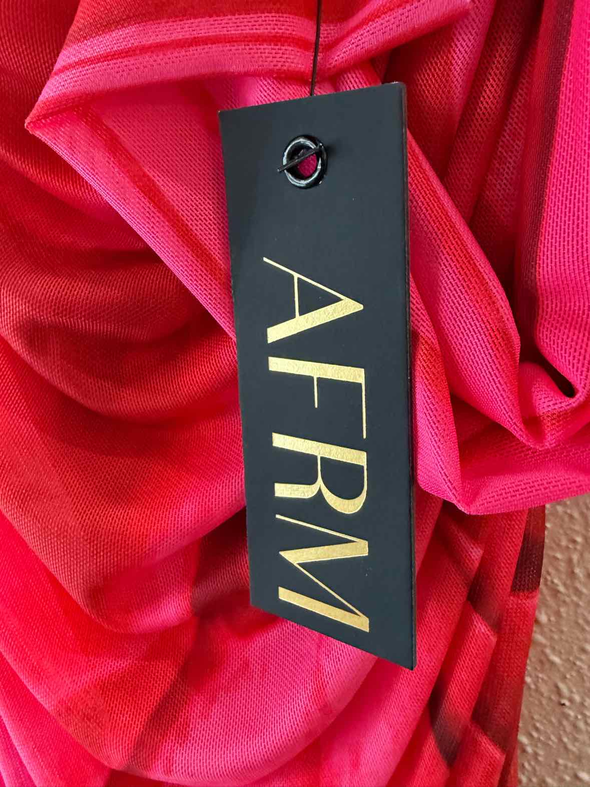 AFRM Red multi Size S Dress