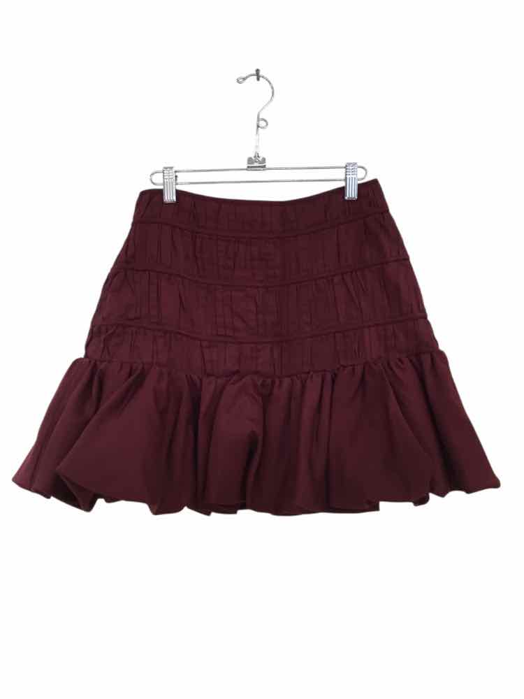 Aje. Burgandy Size AU10/US6 Skirt