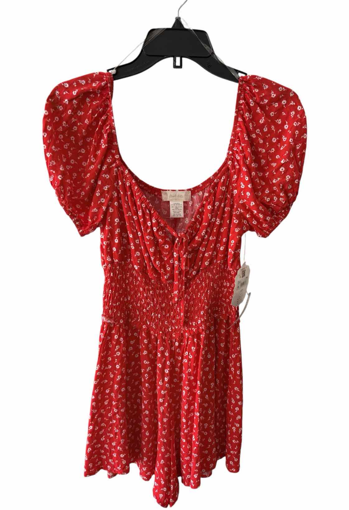 Altar'd State Red and white Size L Romper