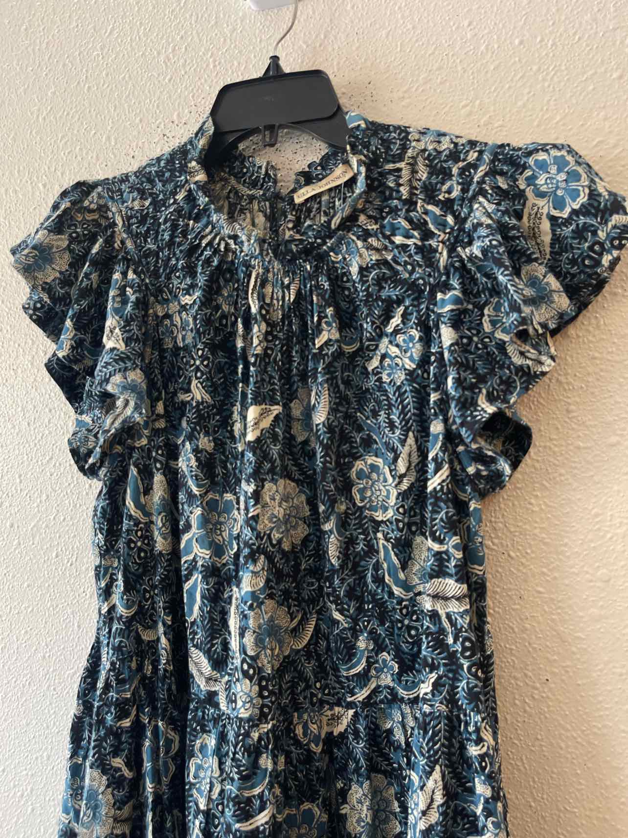 ULLA JOHNSON Blue Multi Size 6 Dress