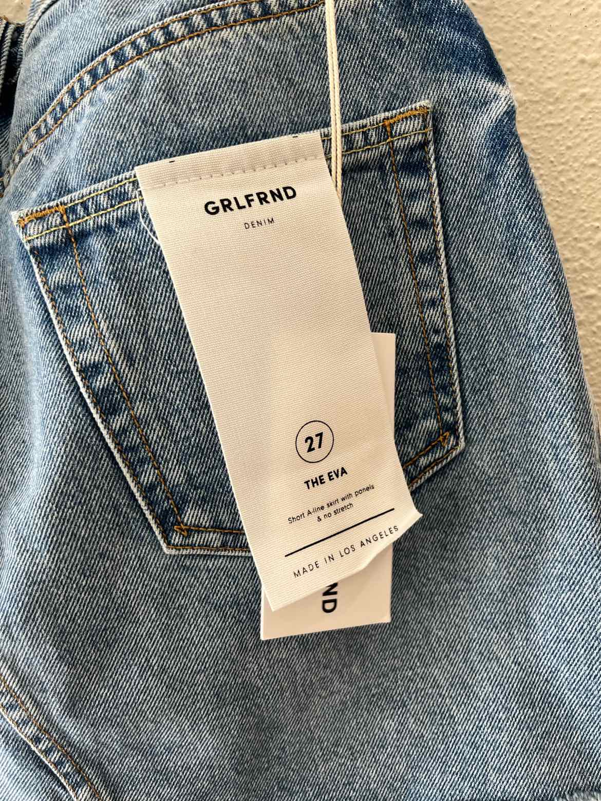 Grlfrnd Blue Size 27 Skirt