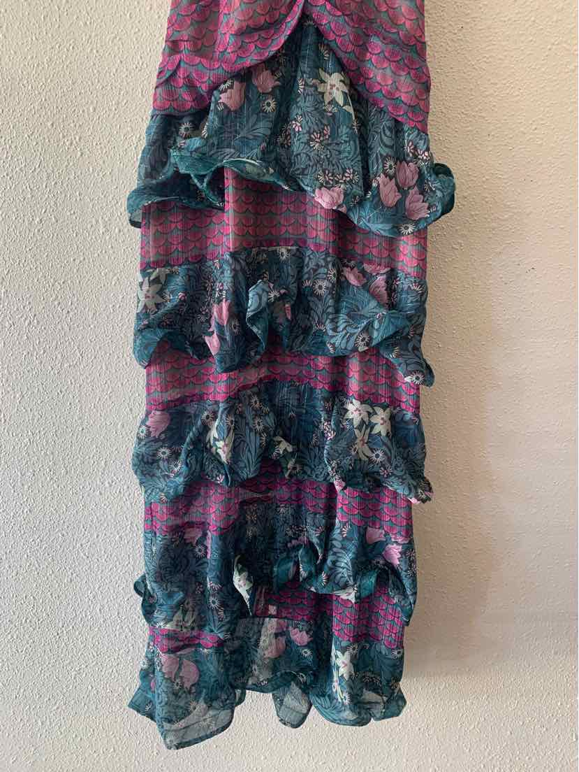 Eliatt Fuschia & Teal Size L Dress