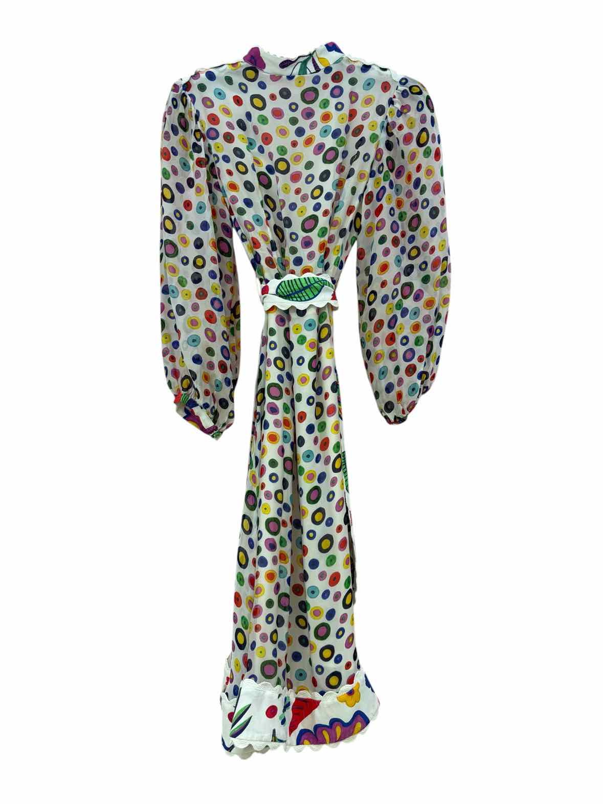 Celia B White Multi Size S Dress