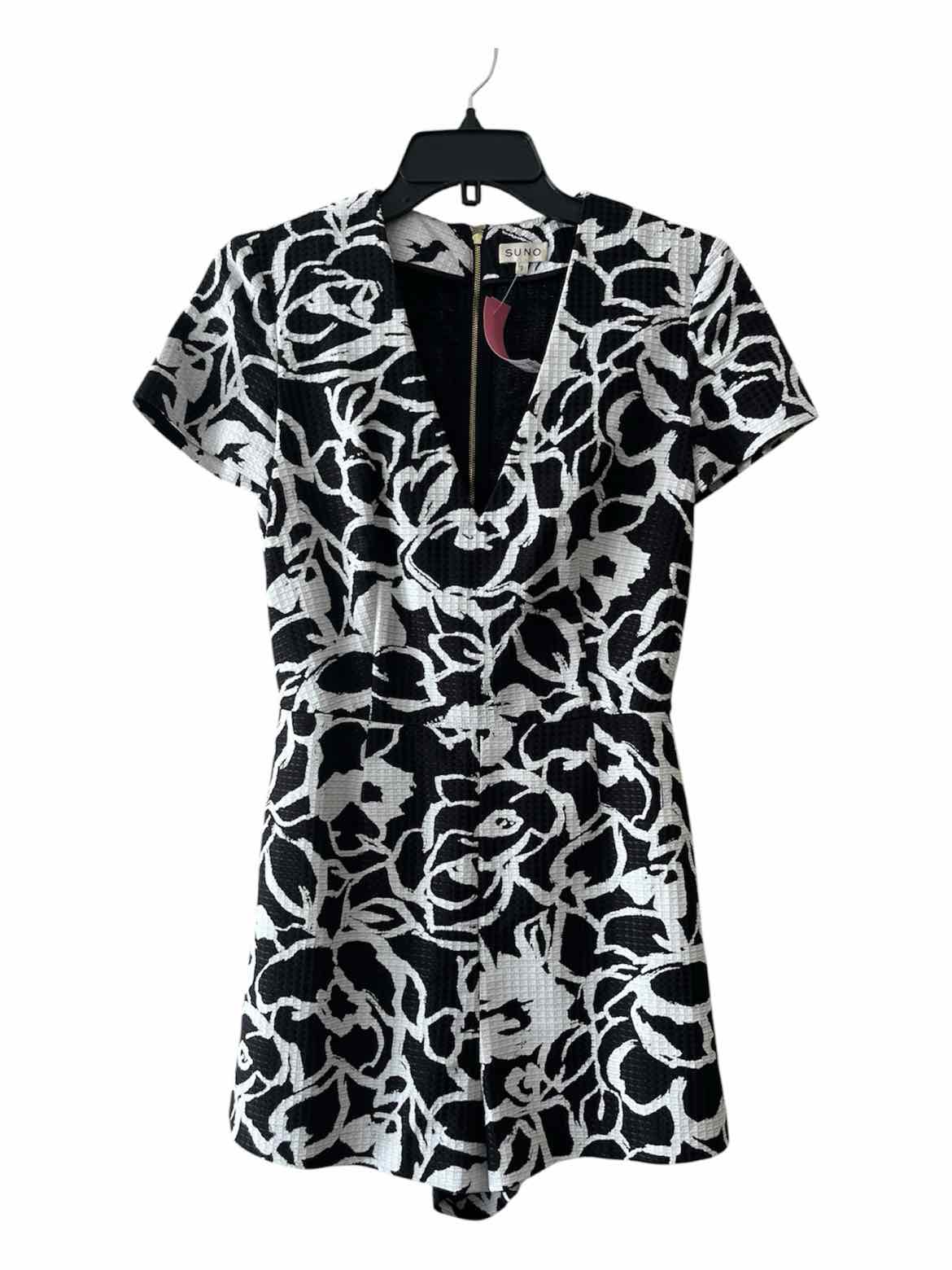 Suno Black and white Size 2 Romper