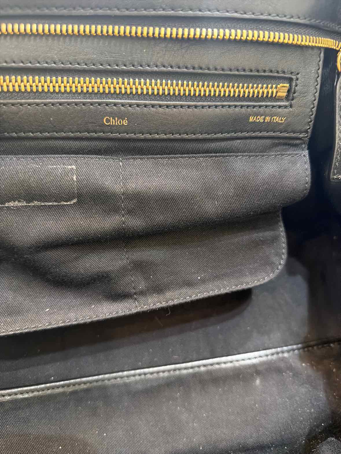 Chloe Alice Black and Rust Handbag