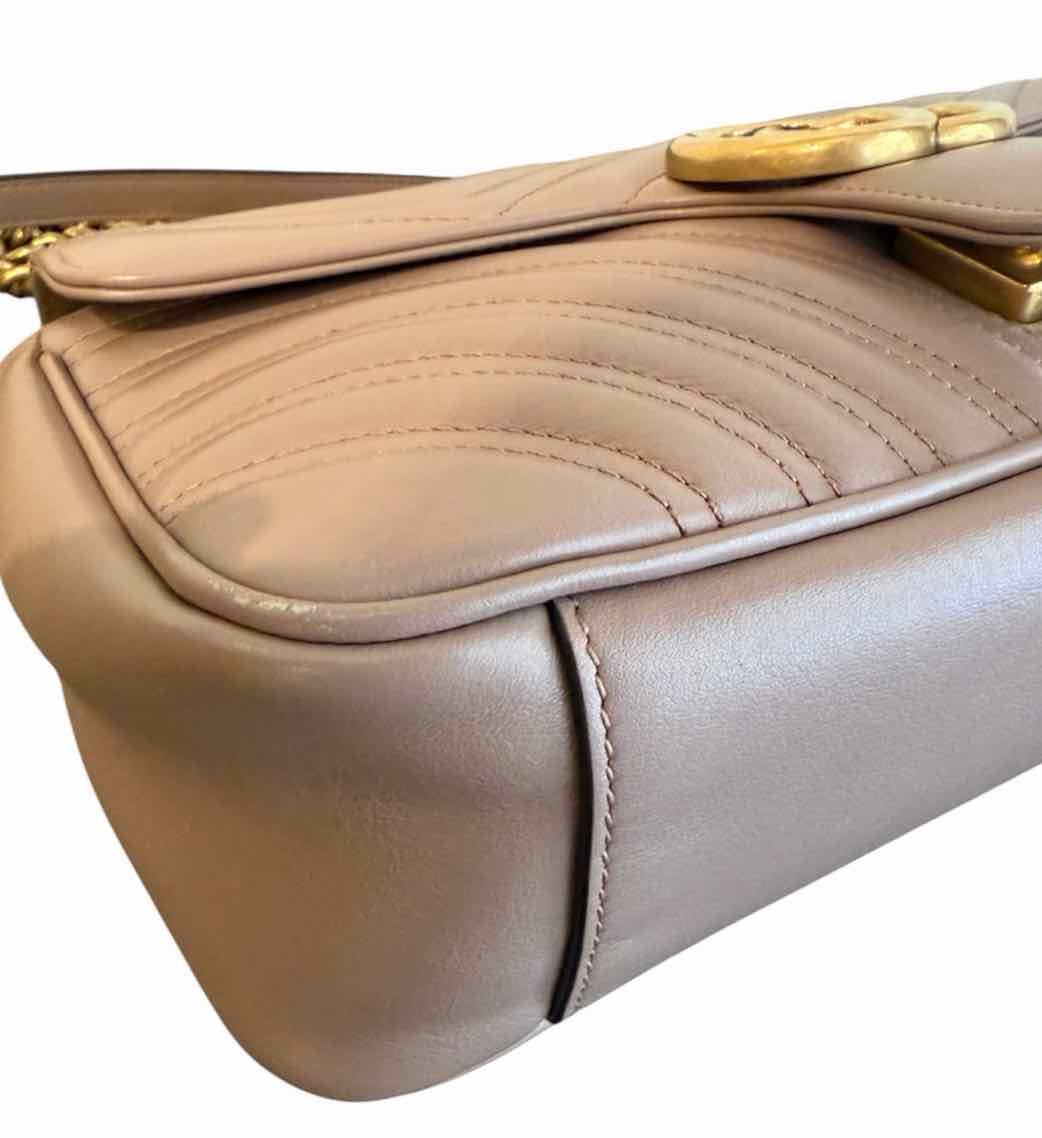 Gucci GG Marmont Small Leather Shoulder B rose mauve Handbag