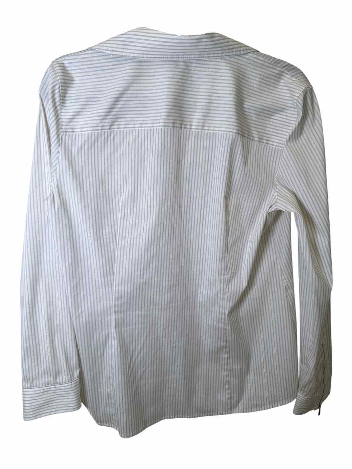 Lafayette 148 White Size 8 Shirt