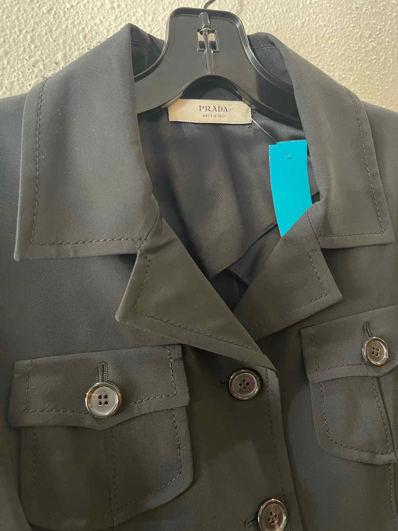 Prada Black Size 42 Coat