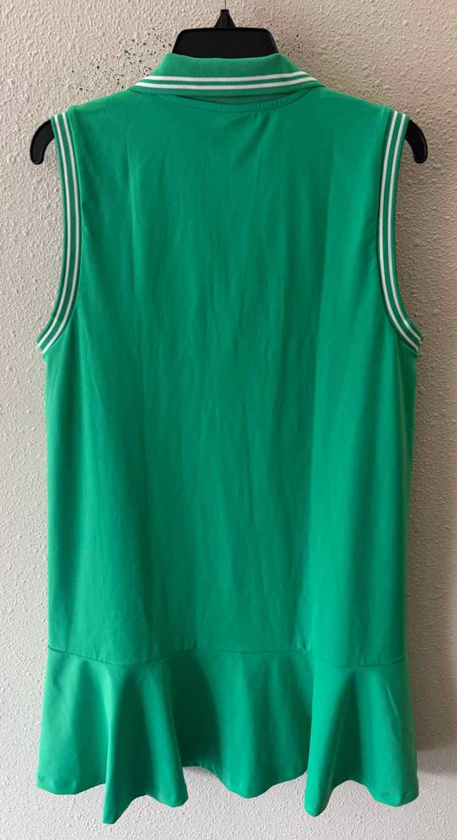 J Crew Factory Green and White Size L Dress