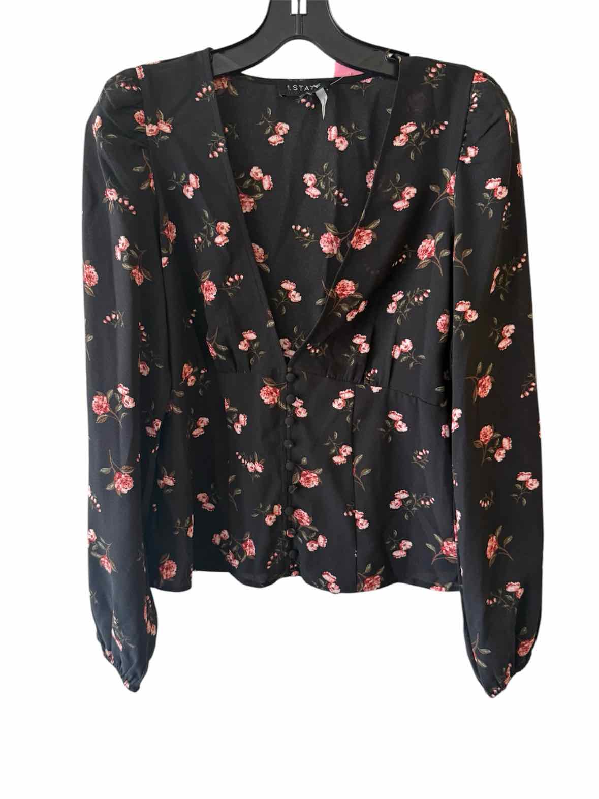 1. STATE Black Multi Size 4 Shirt