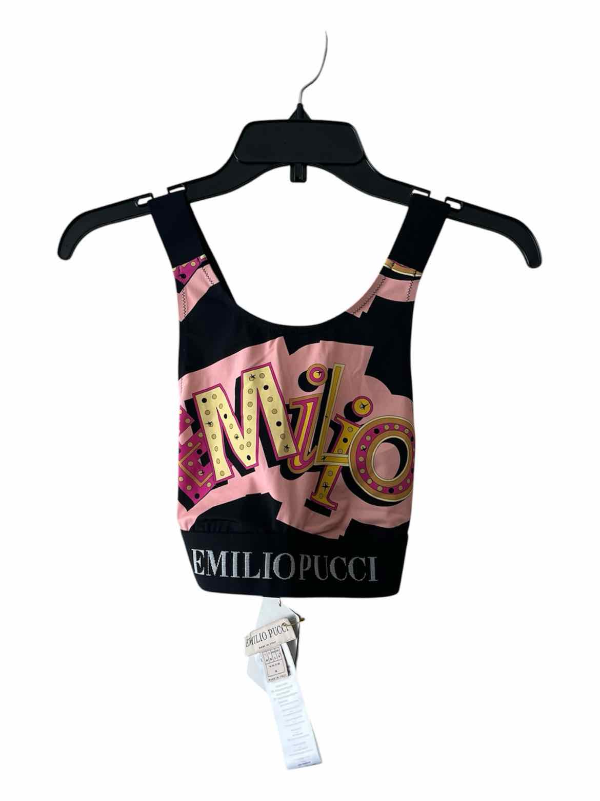Emilio Pucci Black Multi Size 36 Bra