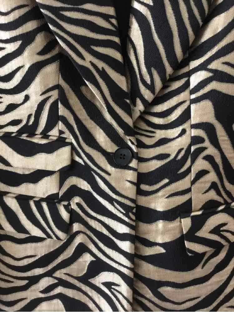 Banana Republic Black and Gold Size 0 Blazer