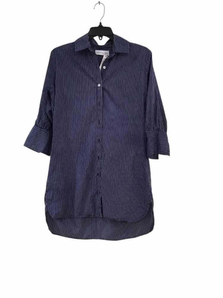 Faithfull The Brand Navy & White Size 2 Dress