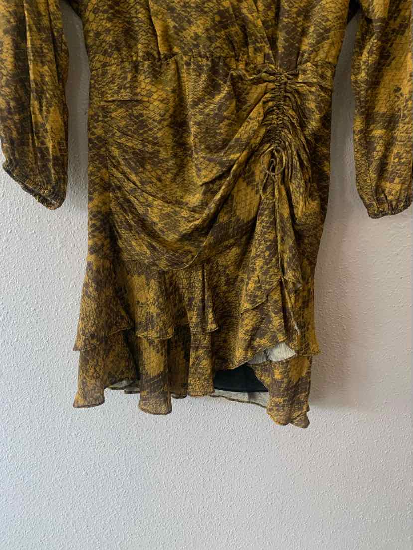 Saylor Mustard and Black Size S Dress
