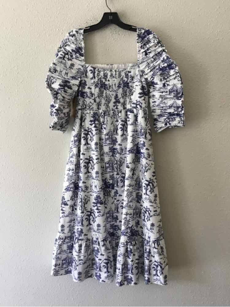 o.p.t Blue and White Size M Dress