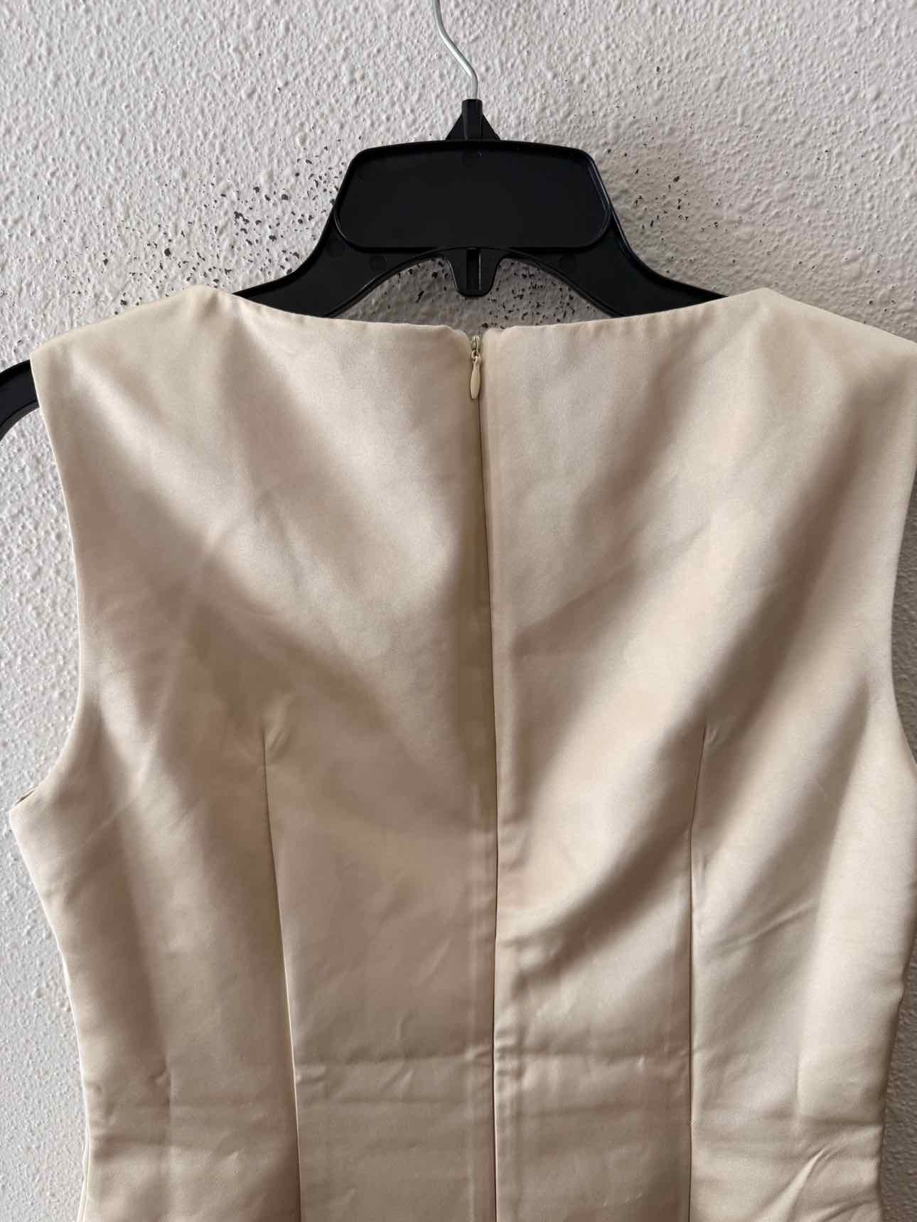 Pretty Little Thing Champagne Size 6 Dress