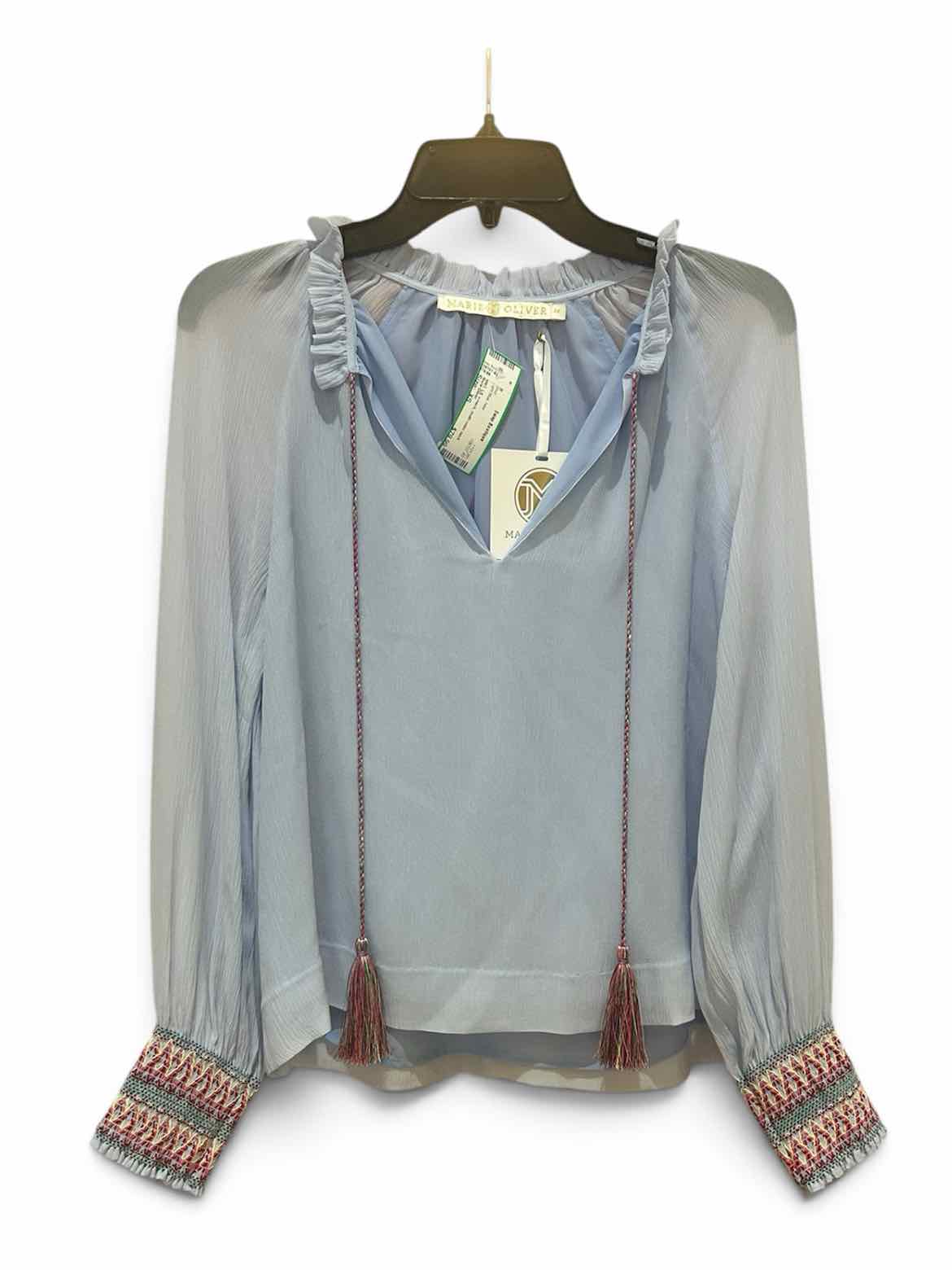 Marie Oliver Light Blue Size XS Shirt