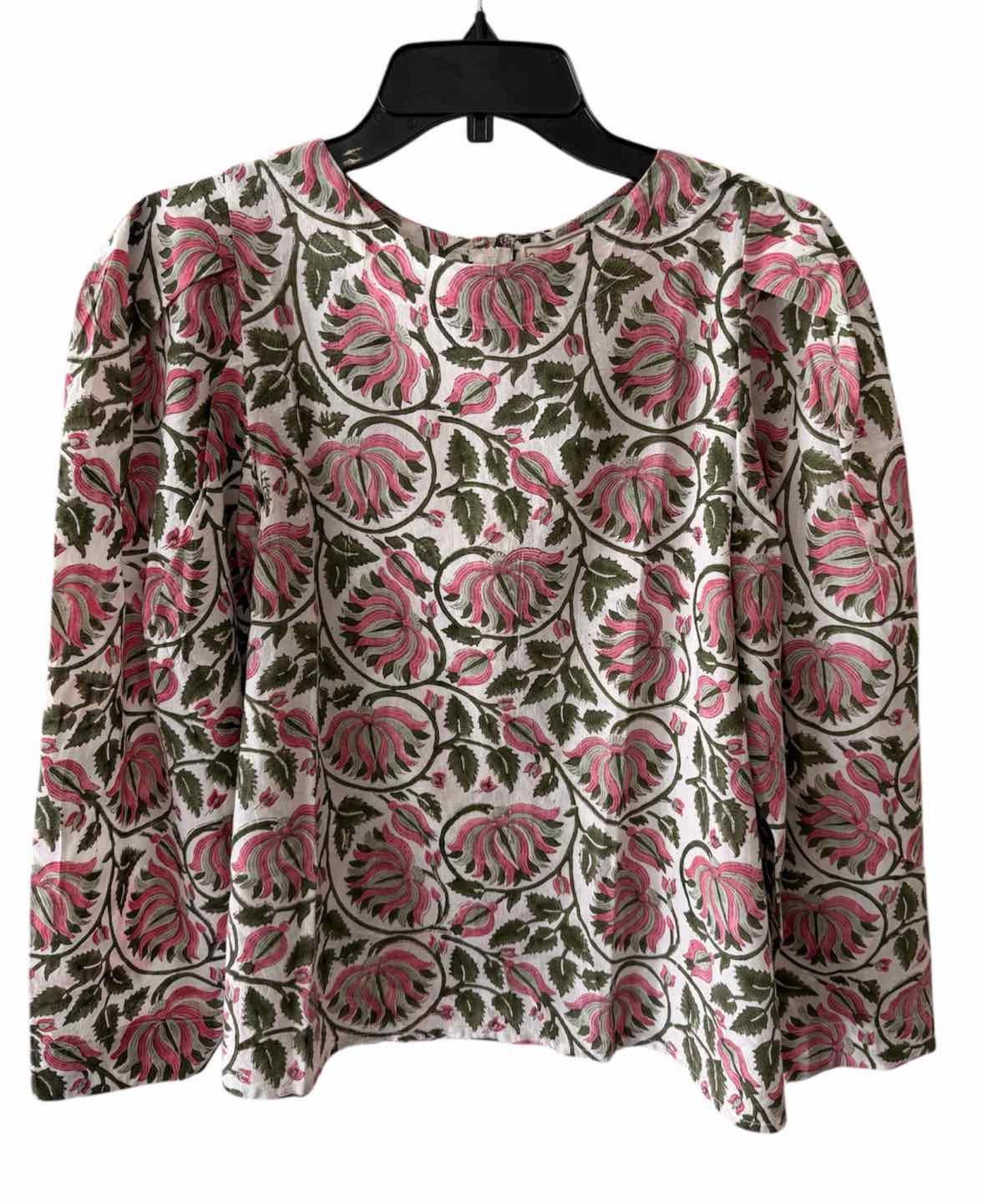 Mille Resort and Travel pink & green multi Size XS Shirt