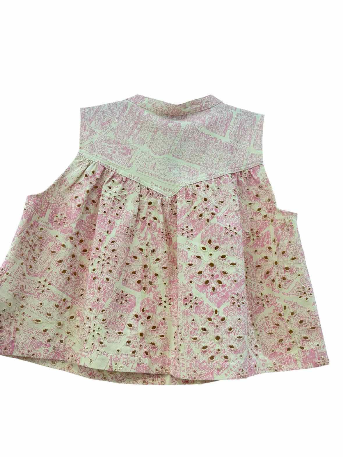 En Saison cream and pink Size M Blouse