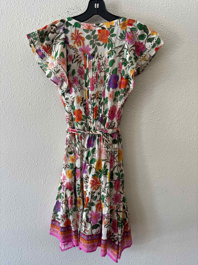 Shoshanna Cream Multi Size M Dress