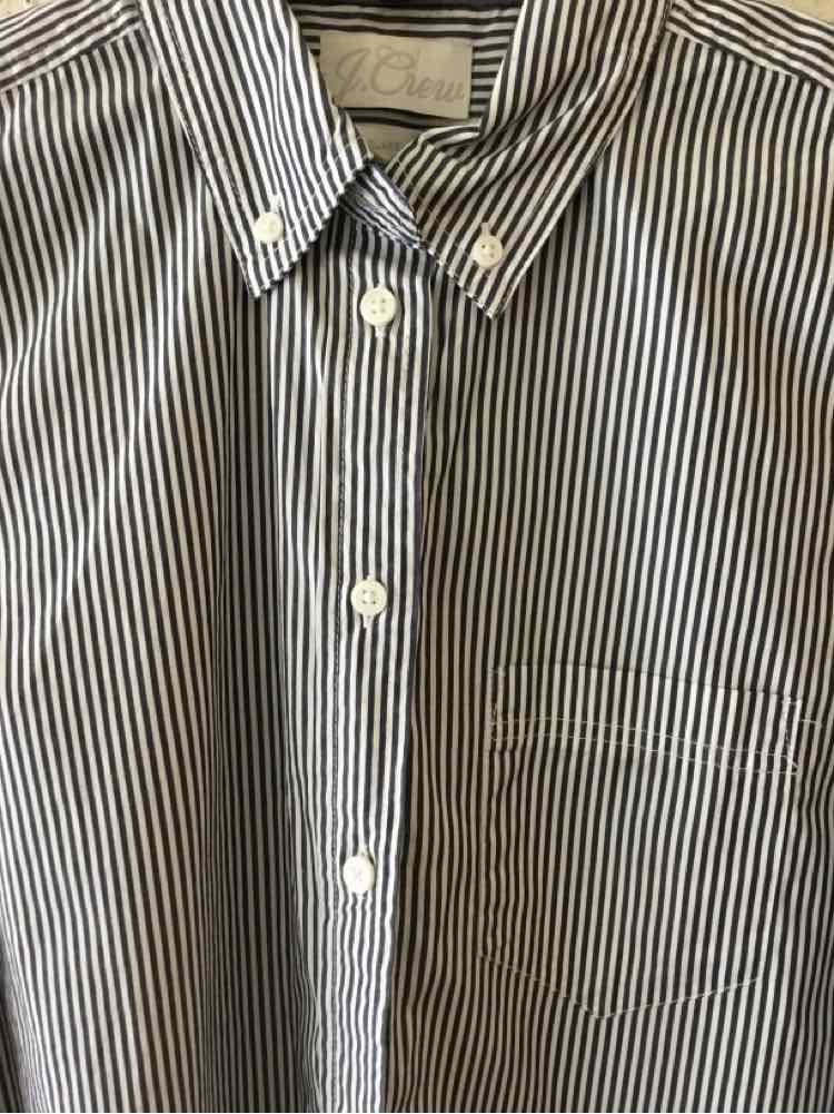 J Crew White and navy Size S Shirt
