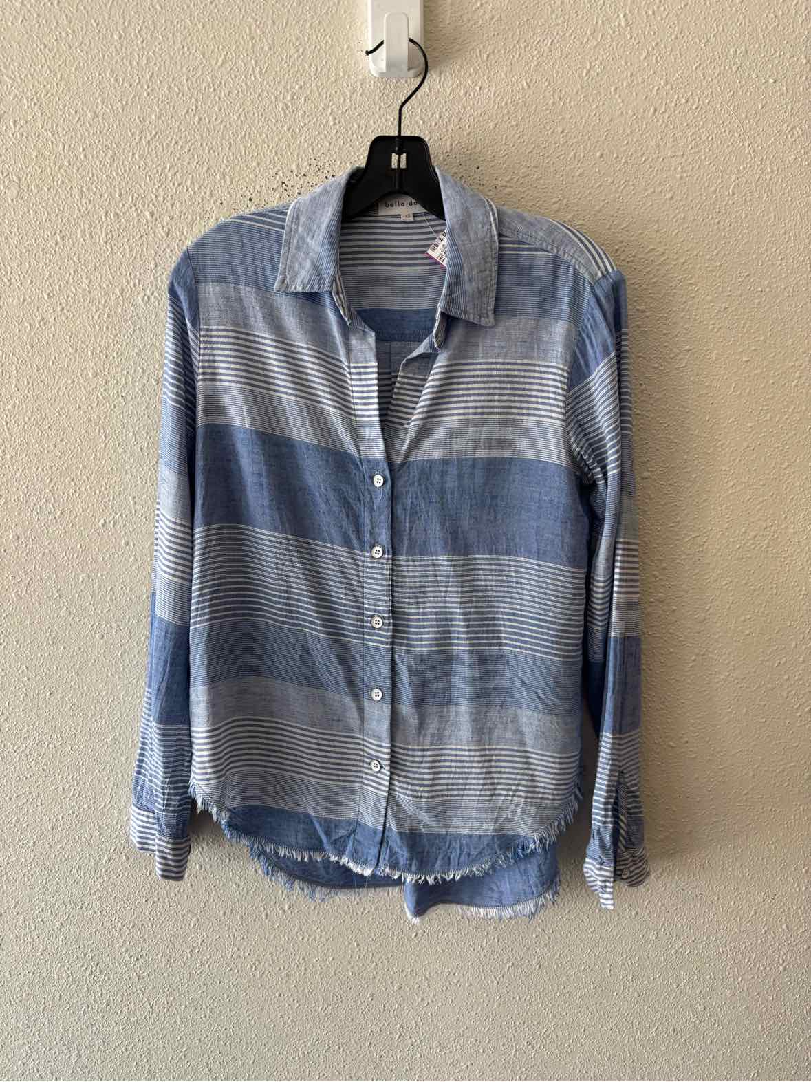 Bella Dahl Blue and White Size XS Shirt