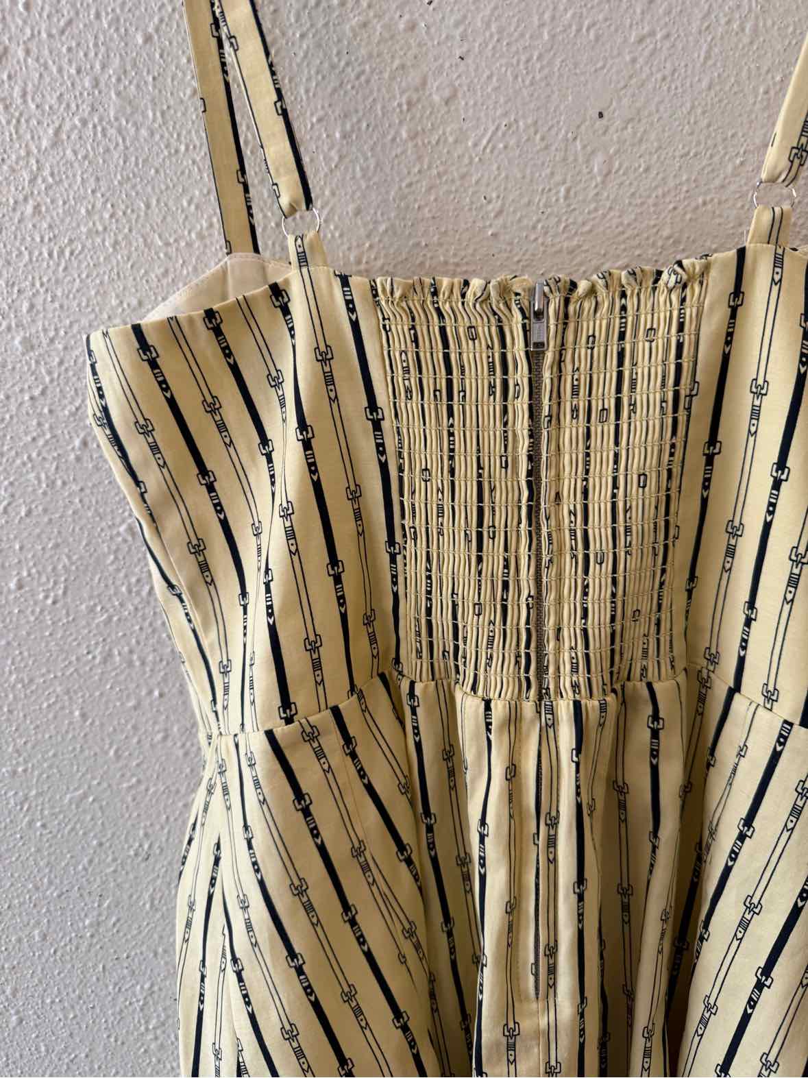 Reformation Cream Multi Size 2 Dress