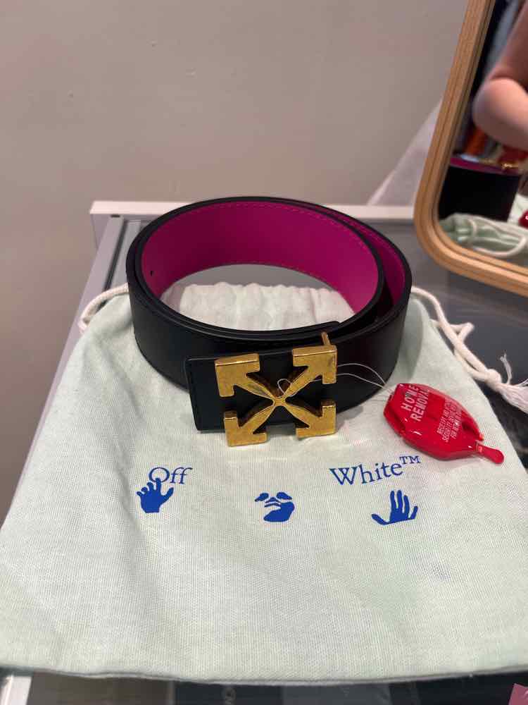 Off- White Black Belt
