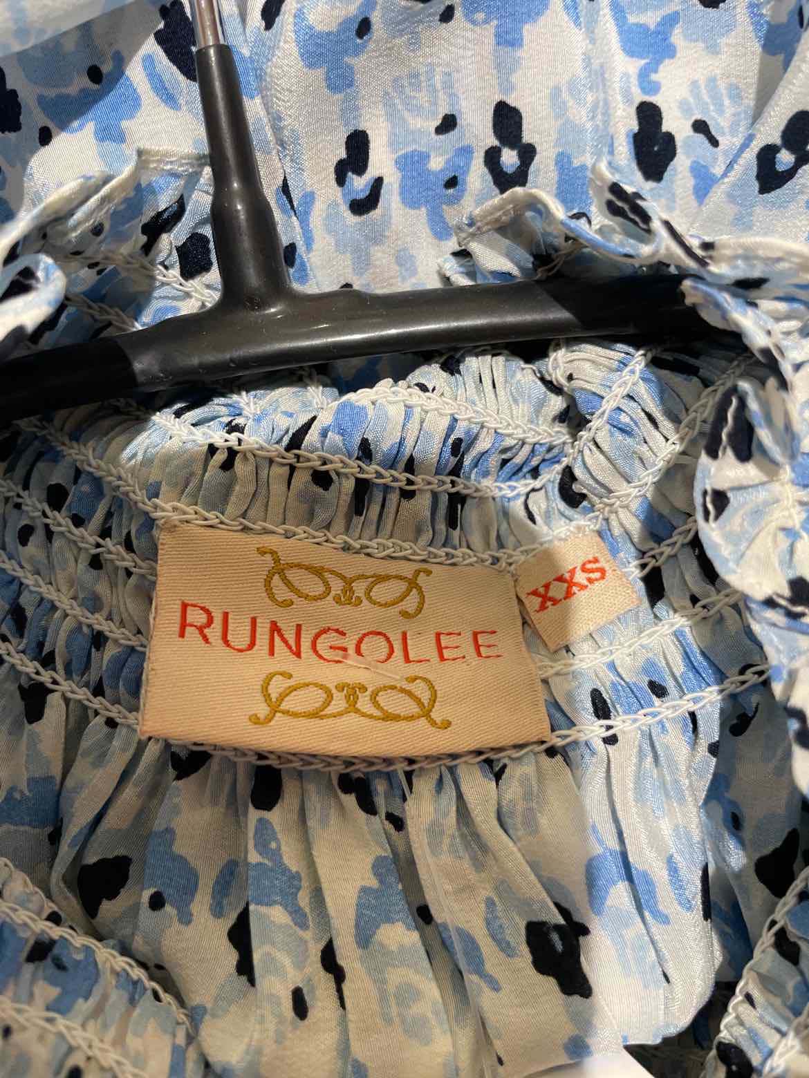 Rungolee White and Blue Size XXS Shirt