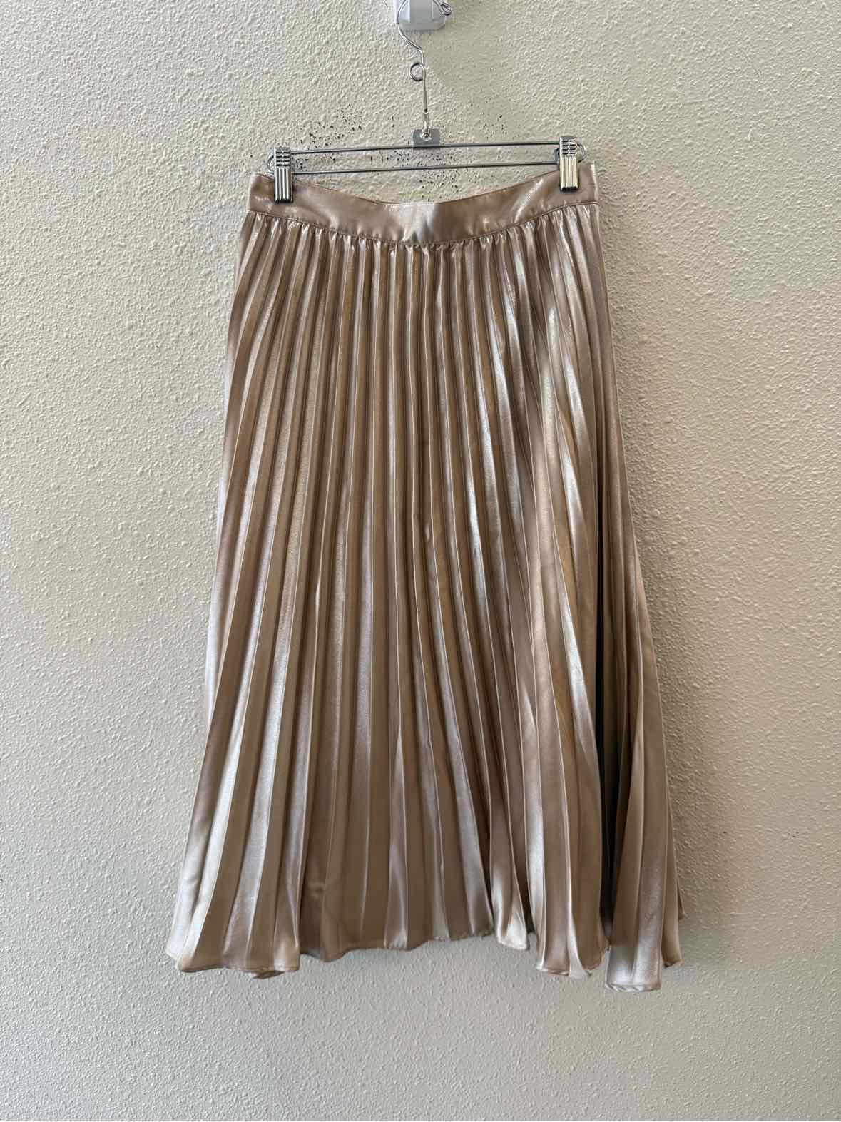 LOFT Petites gold metallic Size 0P Skirt