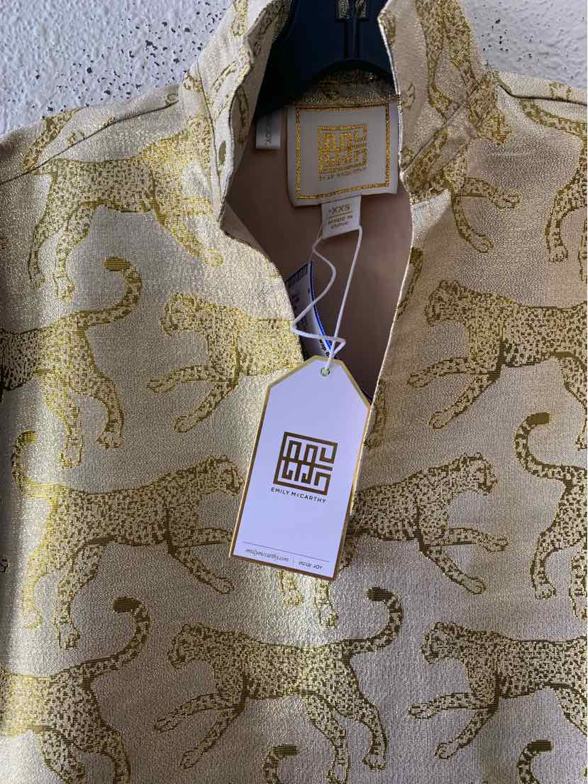 Emily McCarthy Gold Size XXS Dress