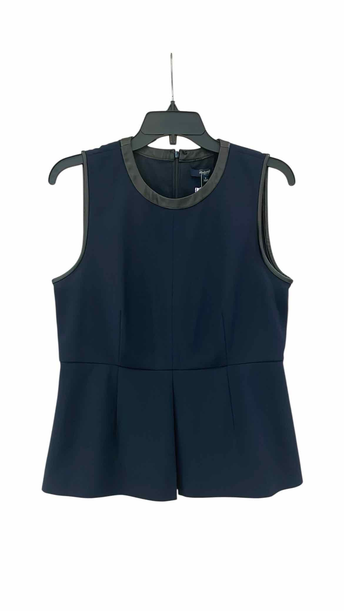 Madewell Navy and Black Size 8 Shirt