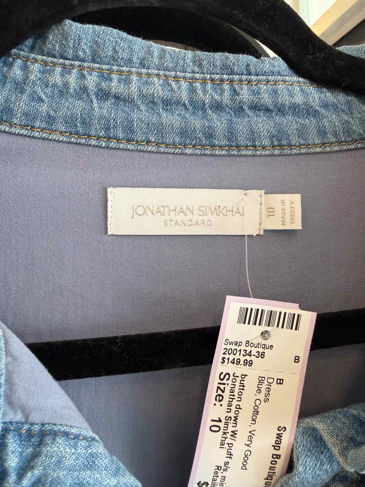 Jonathan Simkhai Blue Size 10 Dress