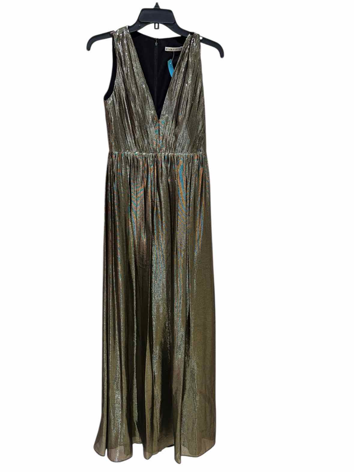 alice + olivia metallic gold Size 2 Formal