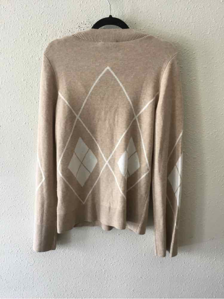 Lele De Baltzac Beige and Cream Size S Sweater