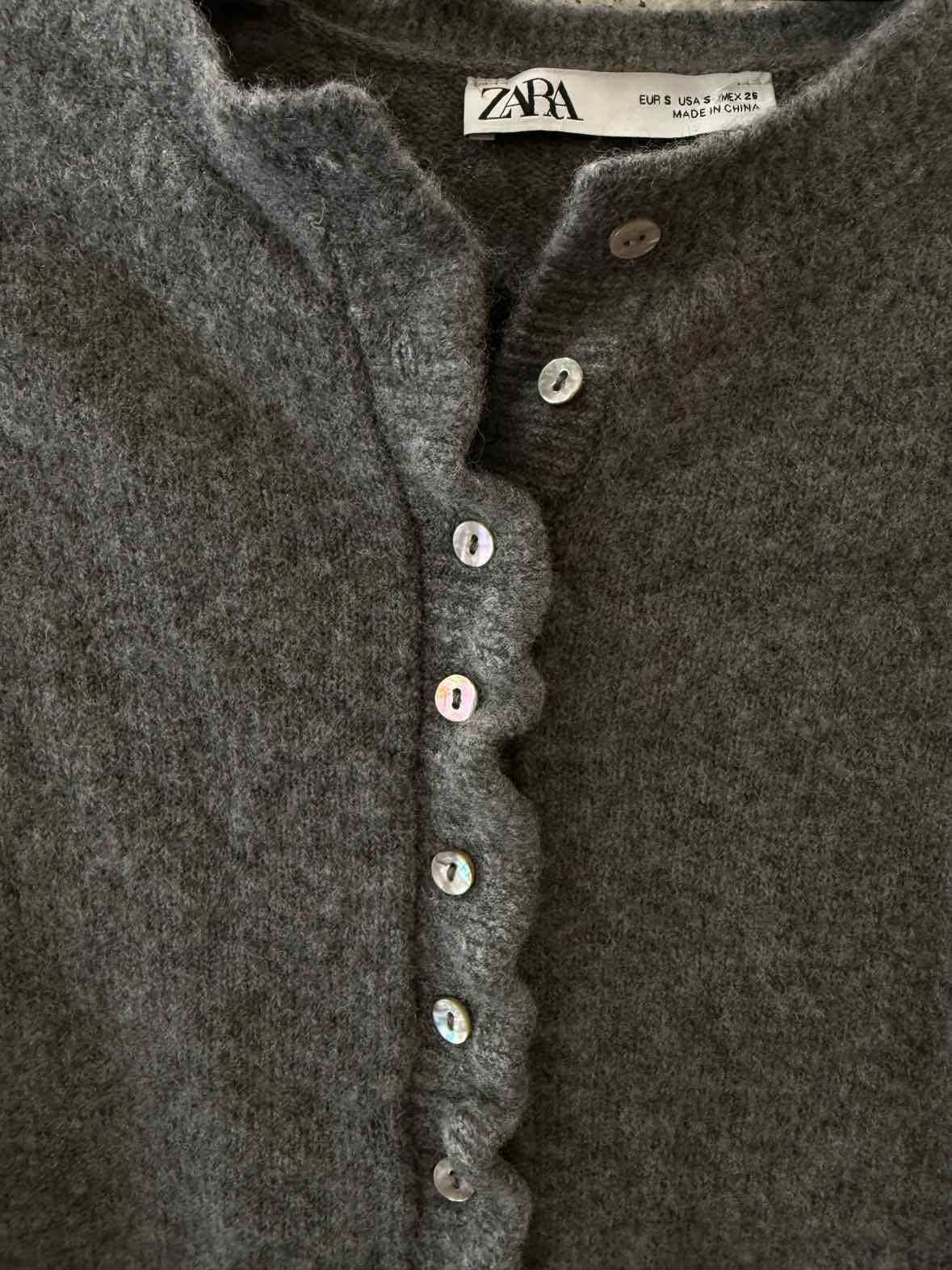 Zara Charcoal Gray Size S Sweater