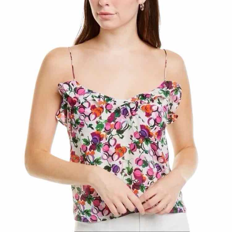 Saloni Purple Multi Size 6 2 PC Dress