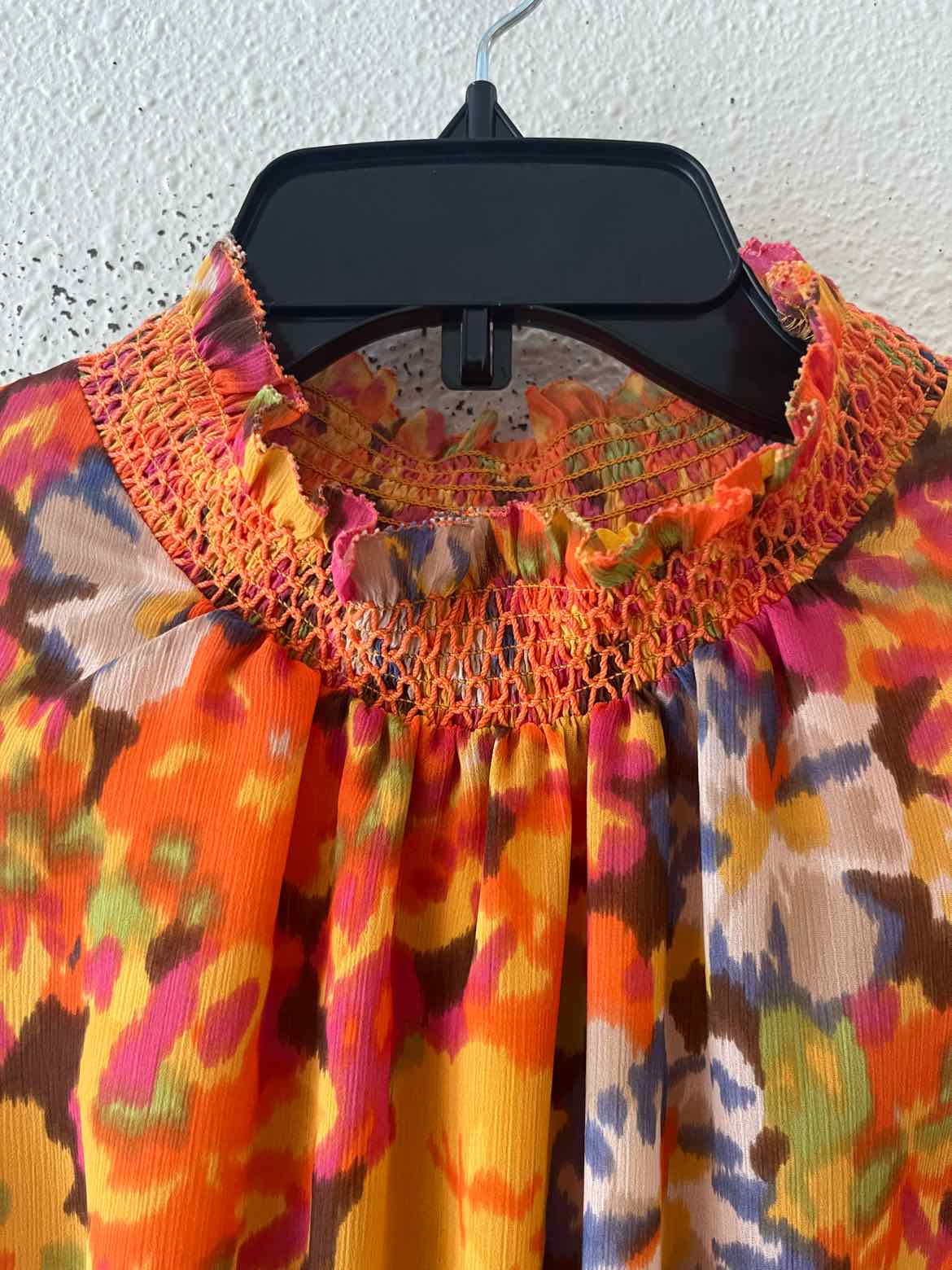J Crew Orange Multi Size S Dress