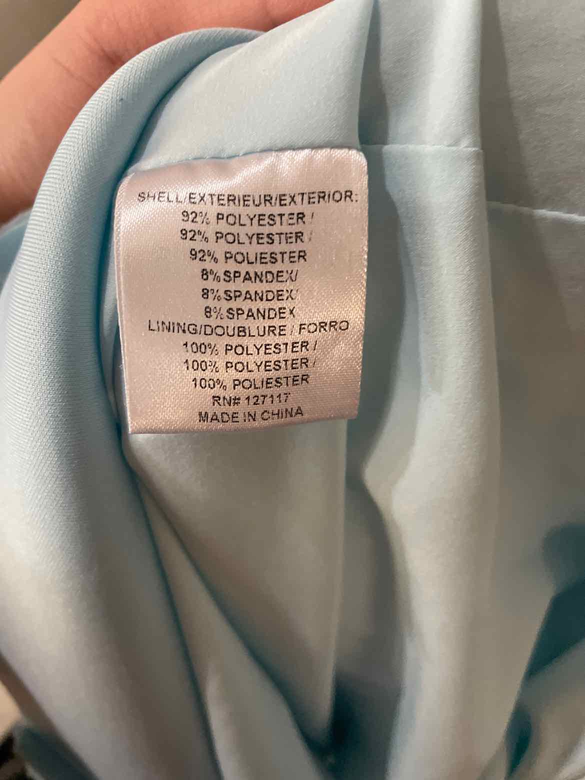 Badgley Mischka Blue Size 10 Dress