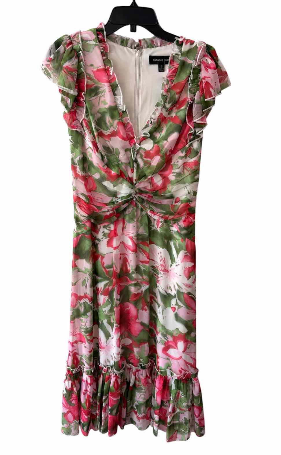 Tadashi Shoji White Multi Size 6 Dress