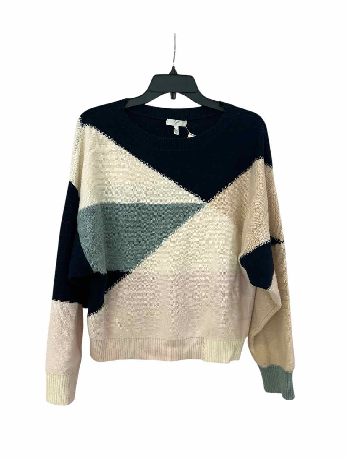 Joie Navy/White/Light Blue Size S Sweater