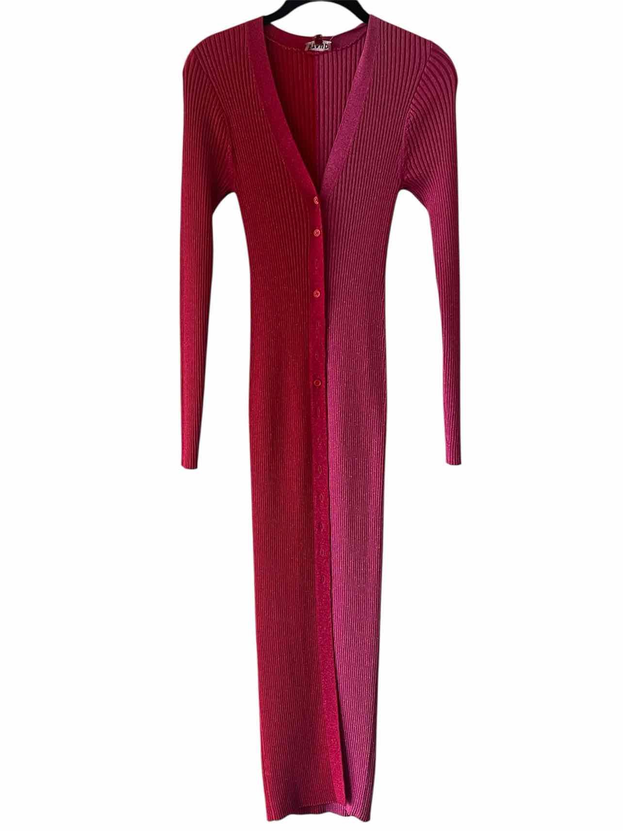 STAUD Pink and Red Size M Dress