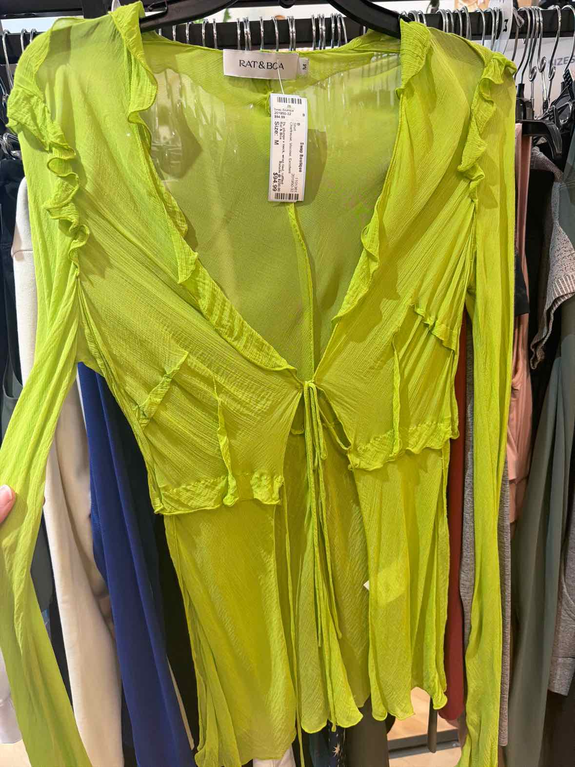 Rat & Boa Chartreuse Size M Shirt