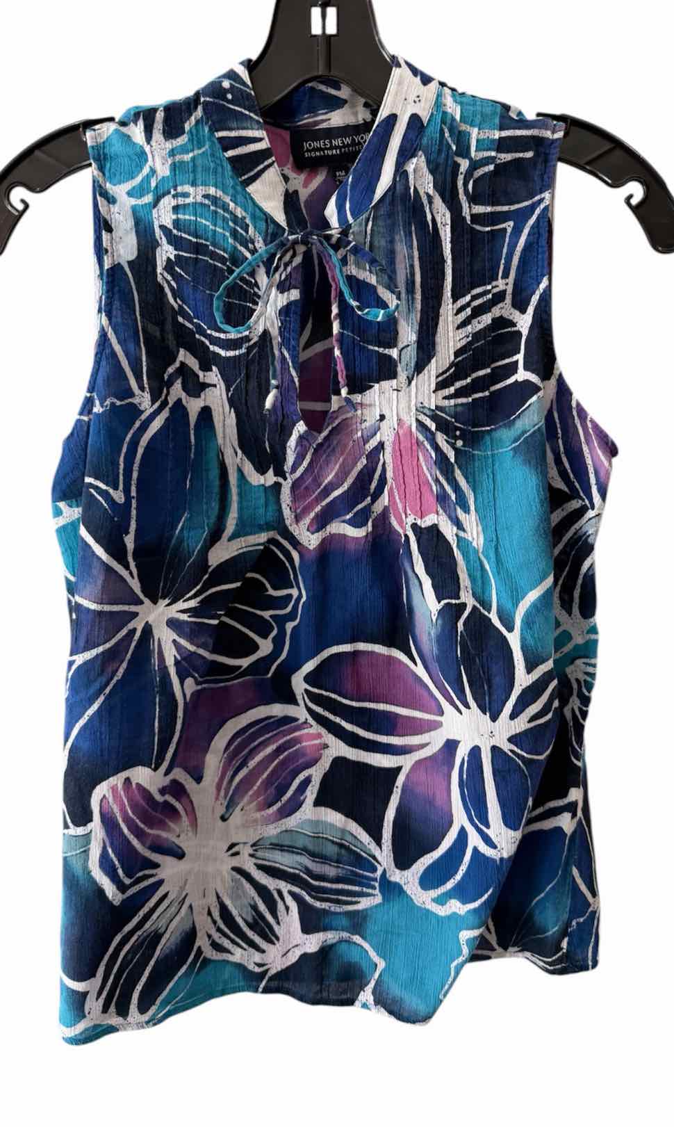 Jones New York Blue Multi Size PM Shirt