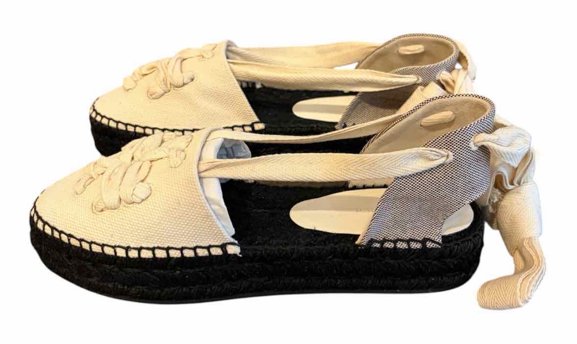 Tory Burch Natural and Black Size 9.5 Shoes