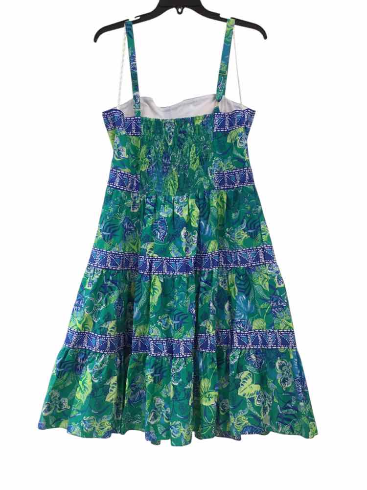 Lilly Pulitzer Green and Blue Size 14 Dress