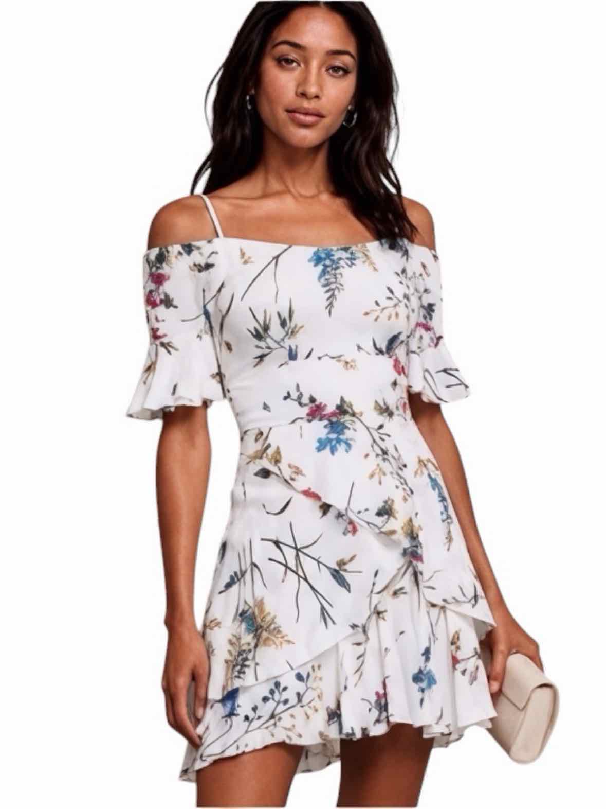 Maje White and Blue Size 2 Dress