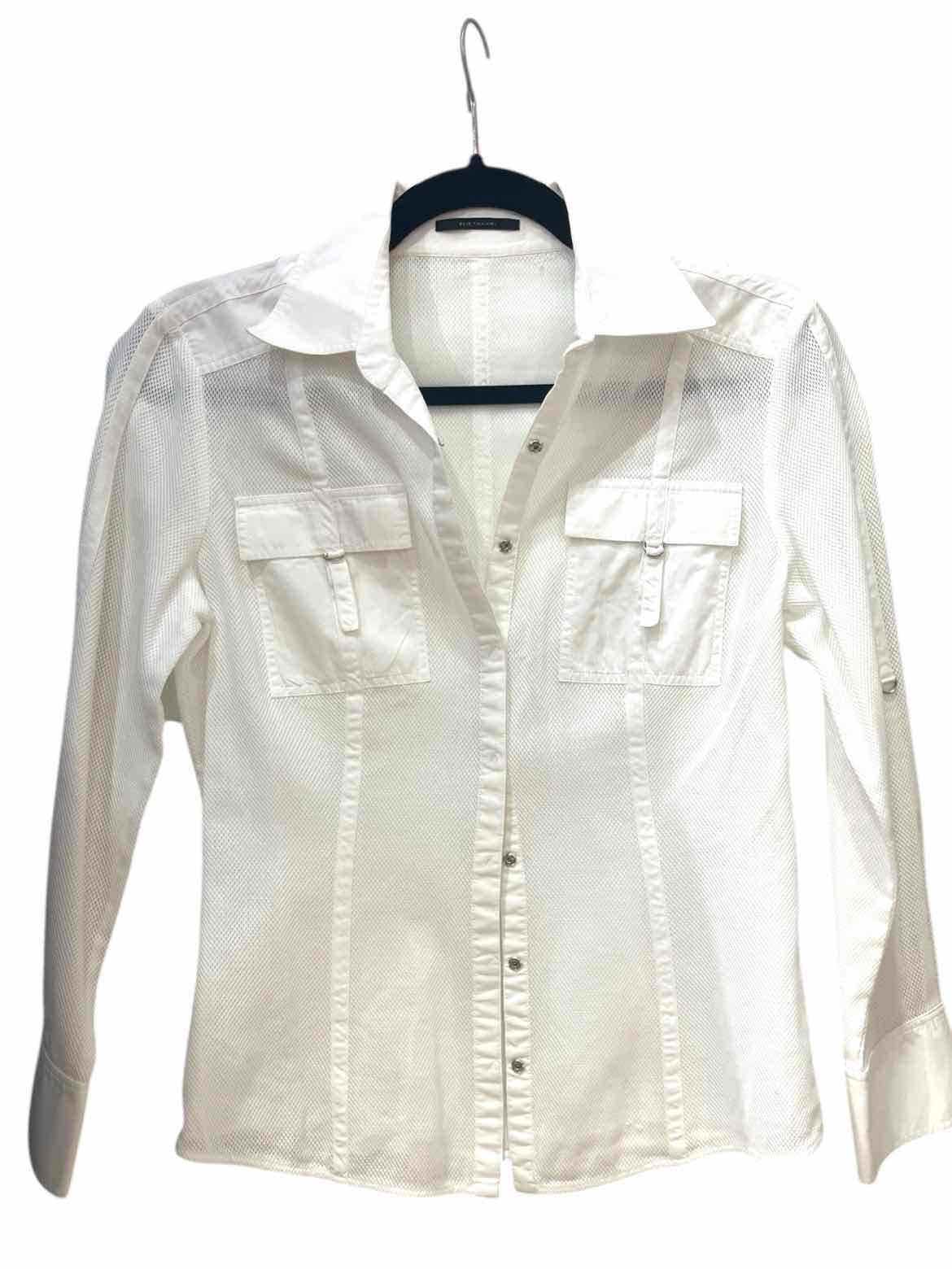 Ellie Tahari White Size S Shirt